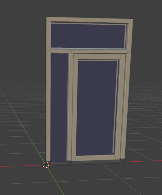 Het geëxporteerde kozijn als IFC-model in een externe 3D-viewer.